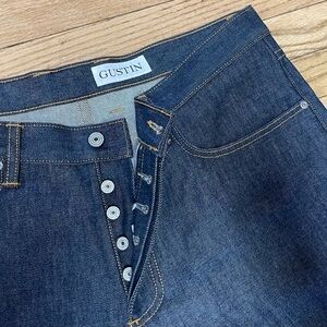 Gustin Heavy Duty Raw Selvedge Denim Jeans Made in San Francisco. Size 37 Indigo